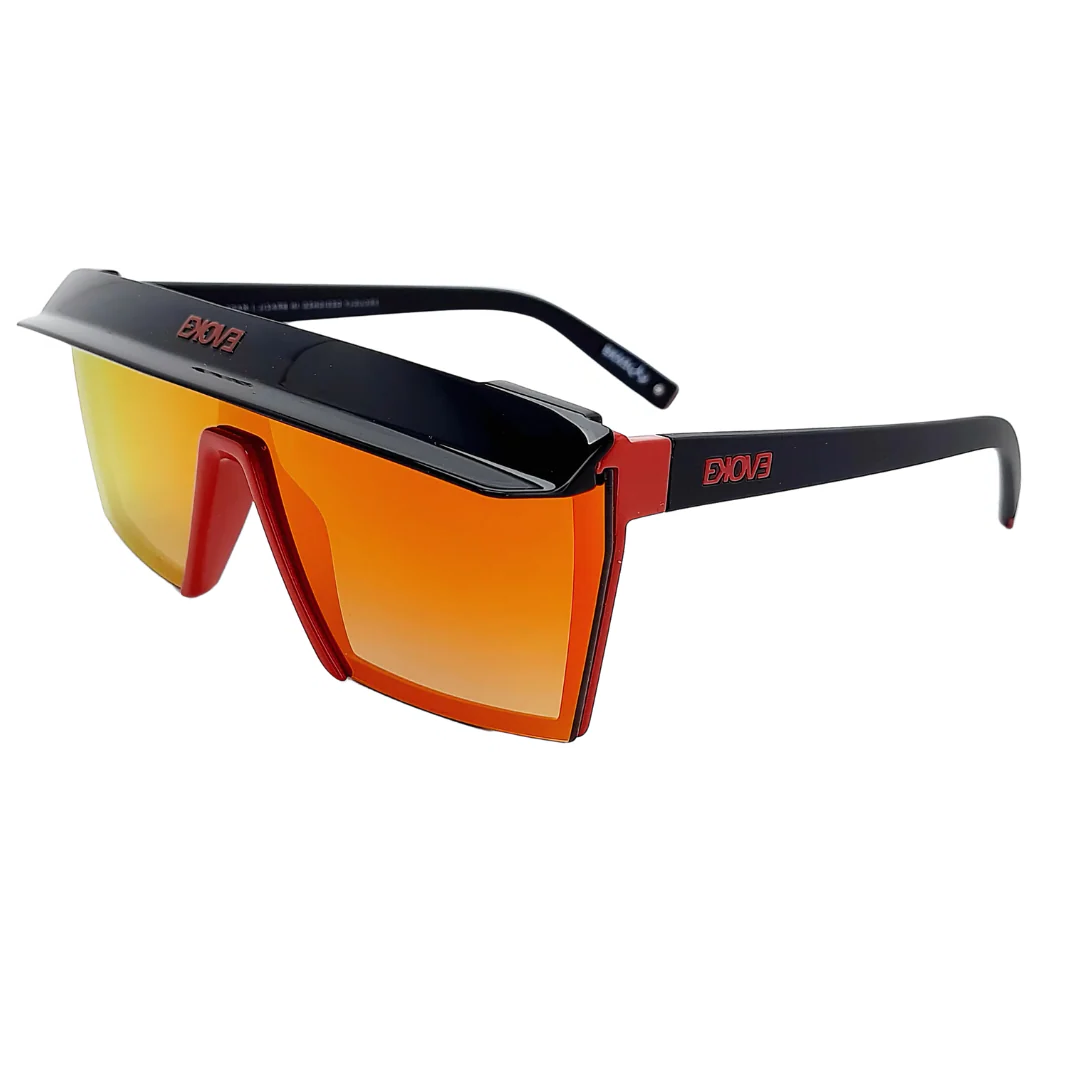 ÓCULOS DE SOL FUTURAH CA01S RED BLACK SHINE RED RED MIRROR